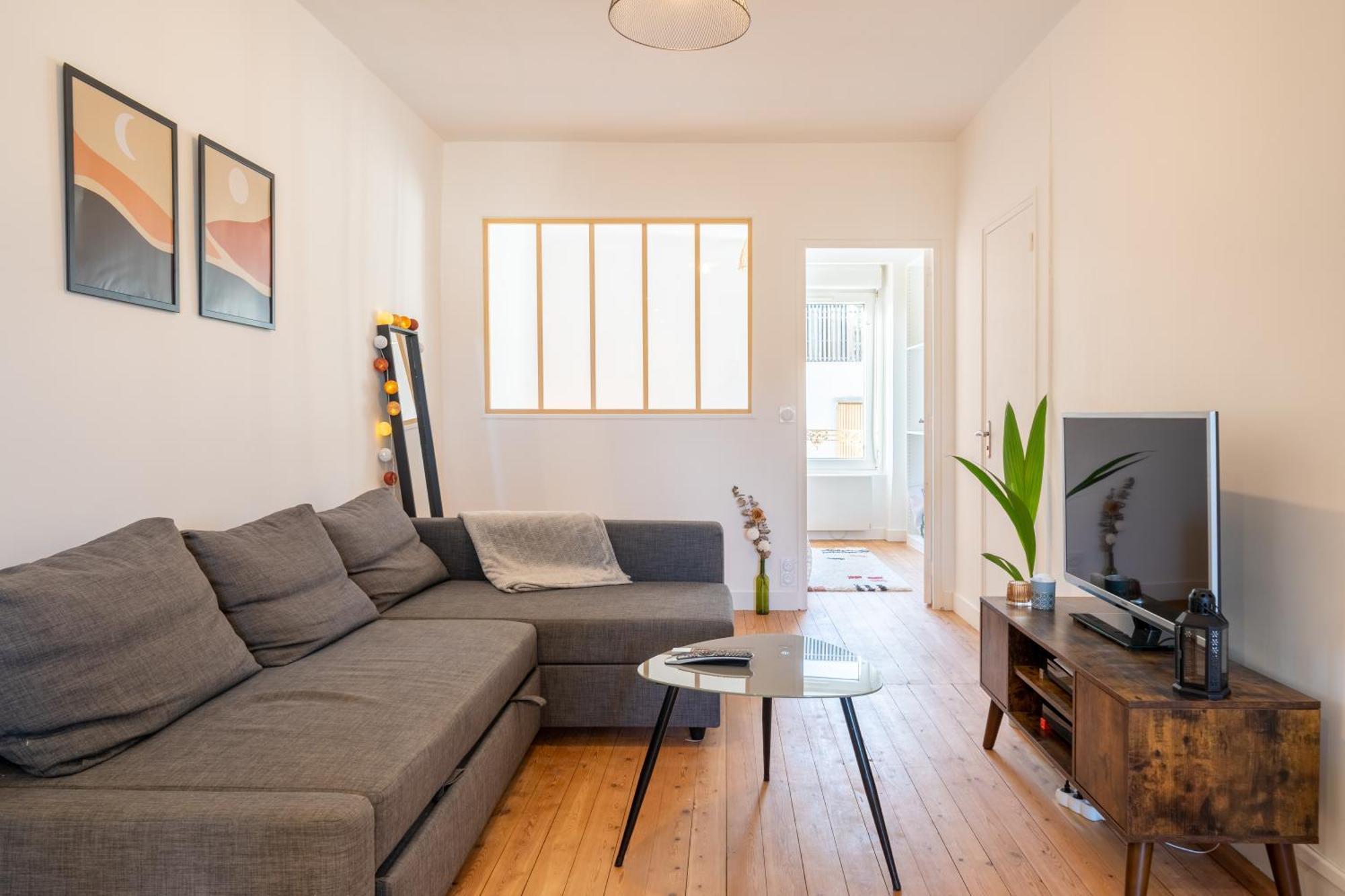 Ferienwohnung T2 Cosy A Deux Pas De La Gare Nantes Exterior foto
