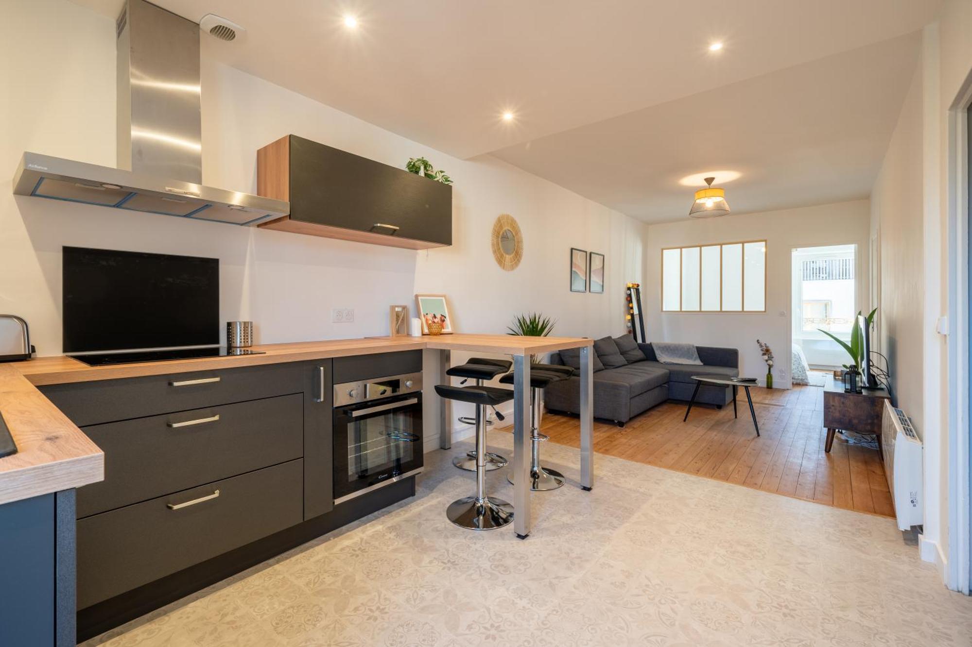 Ferienwohnung T2 Cosy A Deux Pas De La Gare Nantes Exterior foto